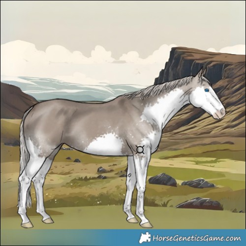 Horse Color:Silver Grullo Splash