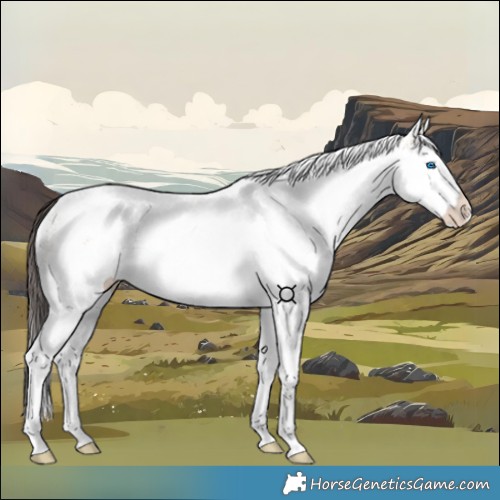 Horse Color:White Spotted Bay Dun Splash Tobiano
