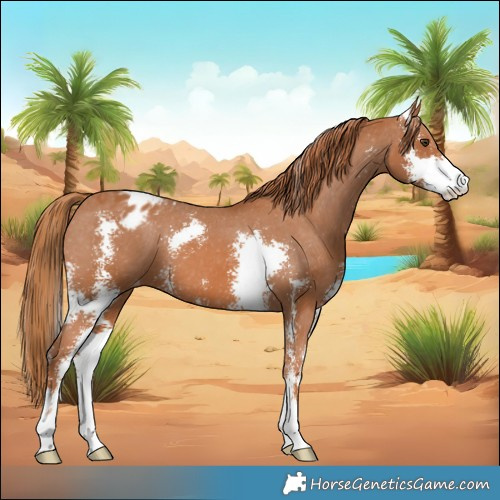 Horse Color:Chestnut Sabino Varnish