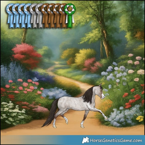 Horse Color:Liver Red Dun Roan Sabino Rabicano 