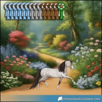 Horse Color:Liver Red Dun Roan Sabino Rabicano