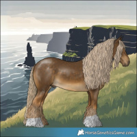 Horse Color:Chocolate Palomino Mushroom 