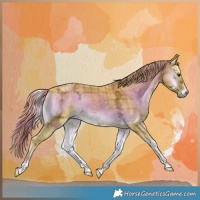 Horse Color:Watercolor Plaid  Liver Red Onyx Ice Tobiano 