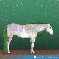 Horse Color:Watercolor White Spotted Liver Red Dun Ice Onyx Sabino Brindle 