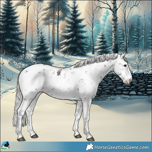 Horse Color:Midnight Silver Brown Ice Onyx Sabino 