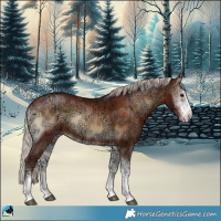 Horse Color:Chocolate Silver Brown Ice Onyx Sabino