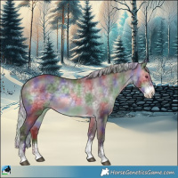 Horse Color:Nacre Chocolate Silver Brown Chinchilla Sabino Rabicano