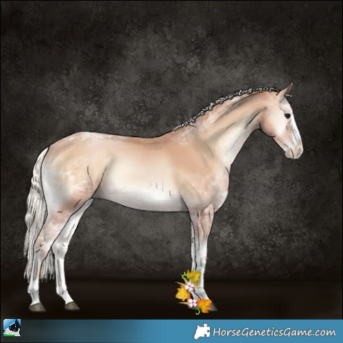 Horse Color:White Spotted Silver Blue Onyx Ice Pearl Splash Tobiano 