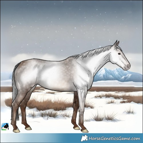 Horse Color:Gray Classic Champagne Rabicano 