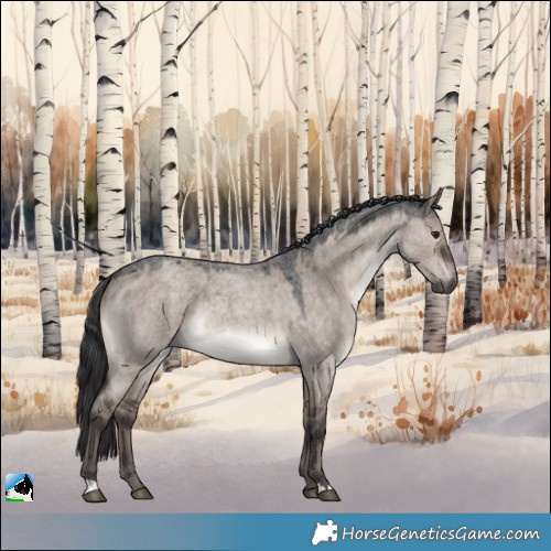 Horse Color:Brown Roan Dun Mushroom Rabicano 