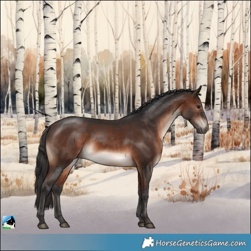 Horse Color:Brown Mushroom