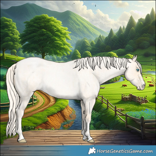 Horse Color:Palomino Roan Pearl and Palomino Roan Pearl Dun