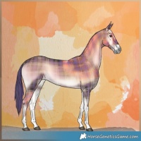 Horse Color:Plaid  Liver Red Onyx Tobiano 