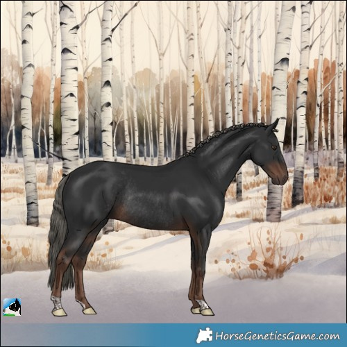 Horse Color:Liver Chestnut Mushroom Rabicano 
