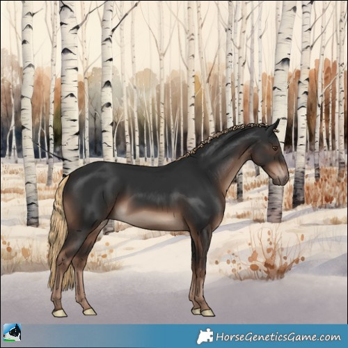Horse Color:Liver Chestnut Rabicano 