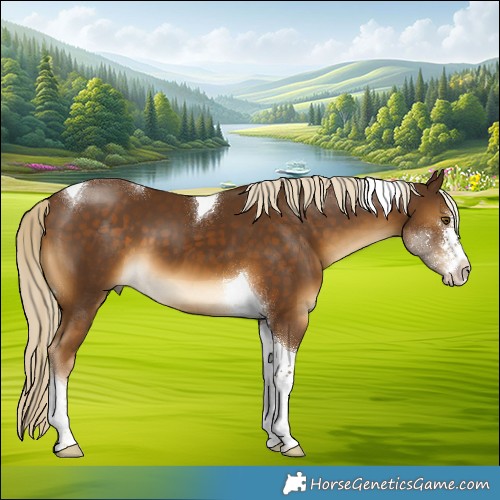Horse Color:Chocolate Palomino Sabino Tobiano 