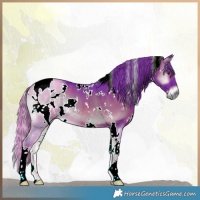 Horse Color:Watercolor White Spotted Liver Red Onyx 
