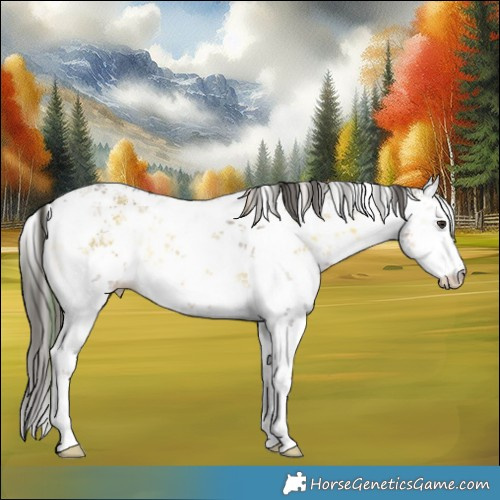 Horse Color:Plaid  White Spotted Liver Red Onyx Sabino 