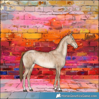 Horse Color:Liver Red Dun Pearl Rabicano Brindle