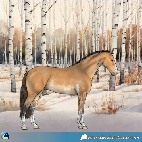 Horse Color:Buckskin Sabino 
