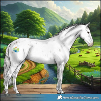Horse Color:Silver Brown Sabino 