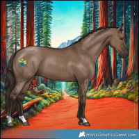 Horse Color:Liver Red Dun 