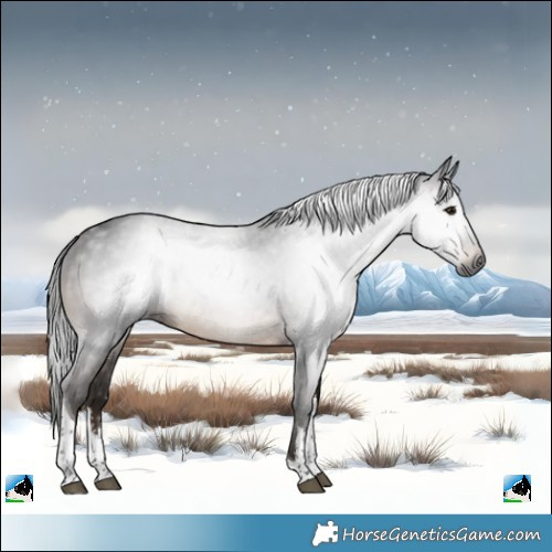 Horse Color:Gray White Spotted Brown Tobiano Rabicano