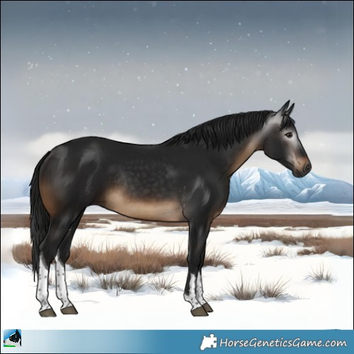 Horse Color:Gray White Spotted Brown Tobiano Rabicano