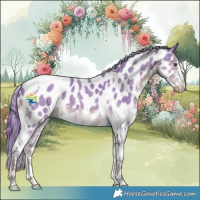 Horse Color:Watercolor Liver Chestnut Sabino Tobiano Appaloosa Rabicano