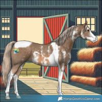 Horse Color:Chocolate Palomino Sabino Tobiano 