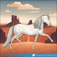 Horse Color:Palomino Roan Pearl  and Palomino Roan Pearl 
