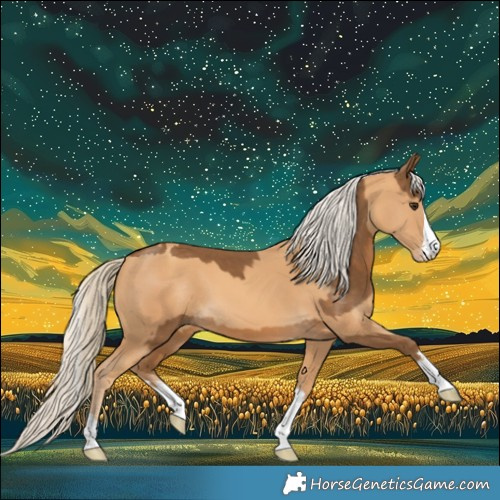 Horse Color:Chocolate Palomino  and Gold Cream Champagne 