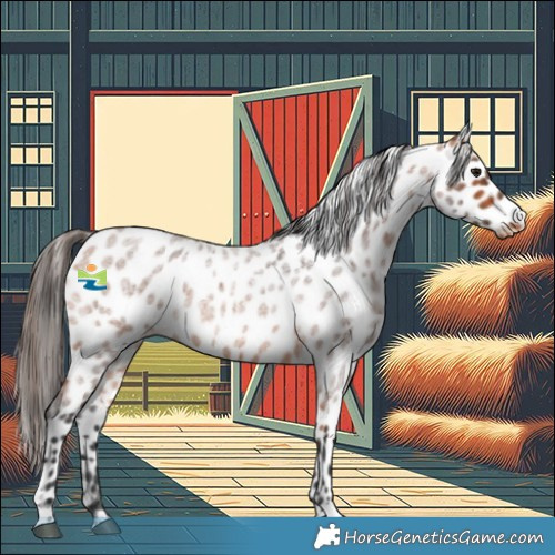 Horse Color:Bay Roan Appaloosa 