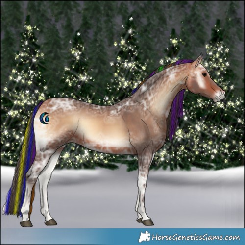 Horse Color:Painted Bay Ice Onyx 