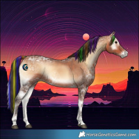 Horse Color:Painted Bay Ice Onyx
