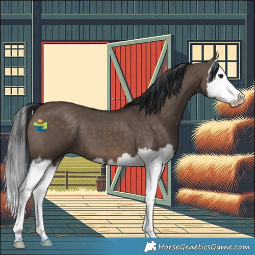Horse Color:Brown Dun Splash 