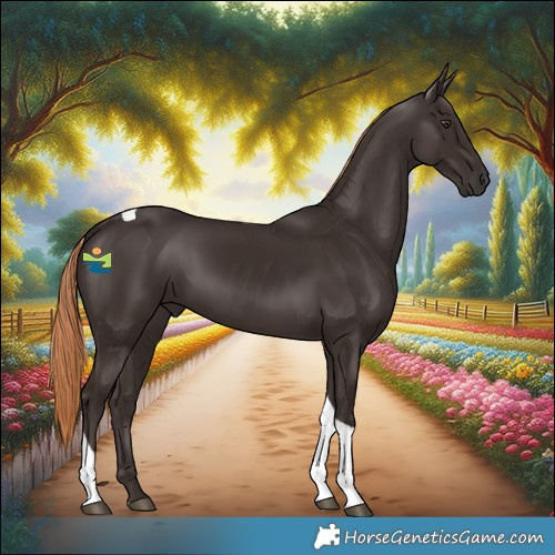 Horse Color:White Spotted Liver Chestnut Tobiano 