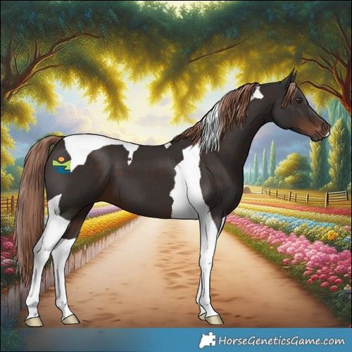 Horse Color:Liver Chestnut Tobiano 