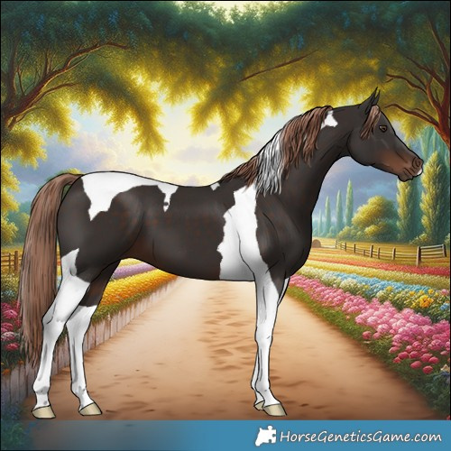 Horse Color:Liver Chestnut Tobiano