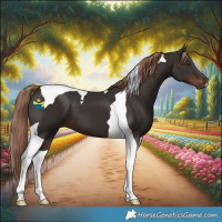 Horse Color:Liver Chestnut Tobiano 