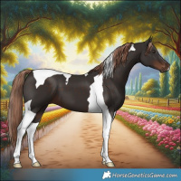Horse Color:Liver Chestnut Tobiano 