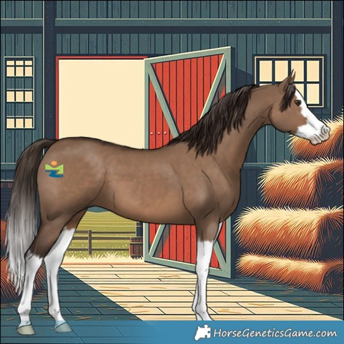 Horse Color:Liver Red Dun Splash 
