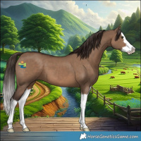 Horse Color:Liver Red Dun Splash 