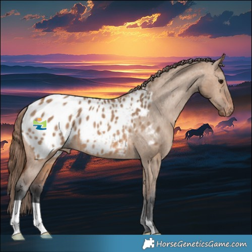 Horse Color:Bay Dun Appaloosa 