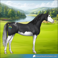 Horse Color:Black Splash Appaloosa 