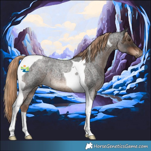 Horse Color:Liver Red Roan Tobiano 