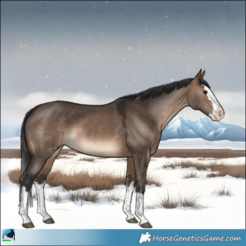 Horse Color:Brown Dun Splash