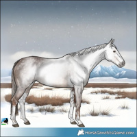 Horse Color:Gray Chestnut Sabino Rabicano 