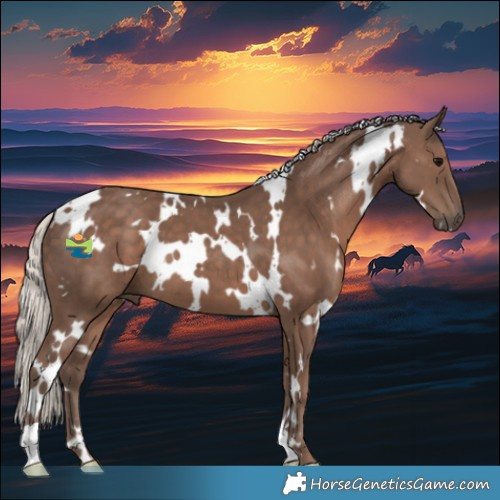 Horse Color:White Spotted Silver Black 