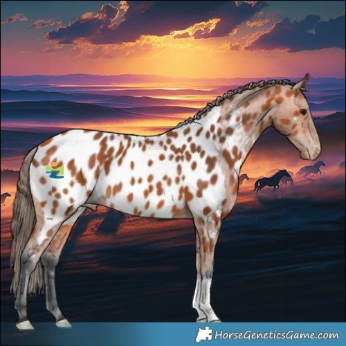 Horse Color:Bay Appaloosa 